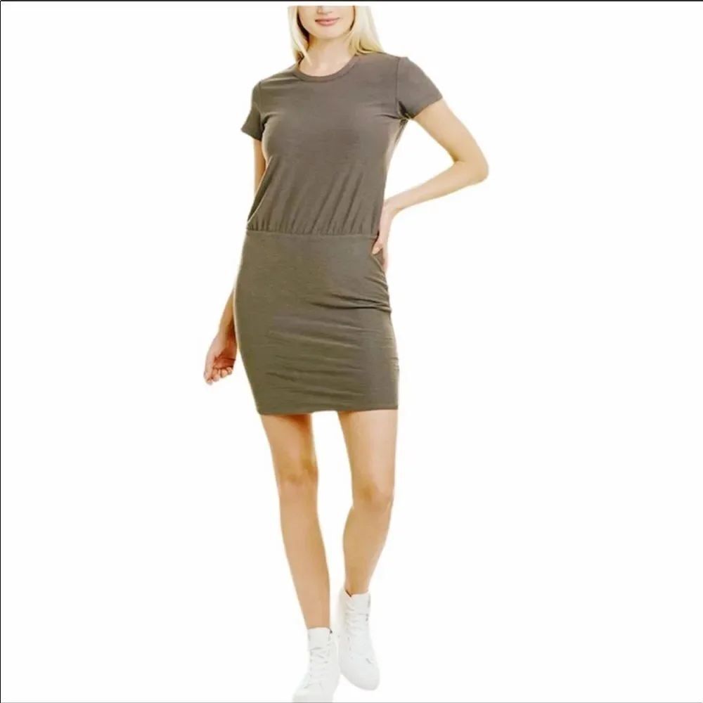 JAMES PERSE STANDARD | Green Blouson Dress Large